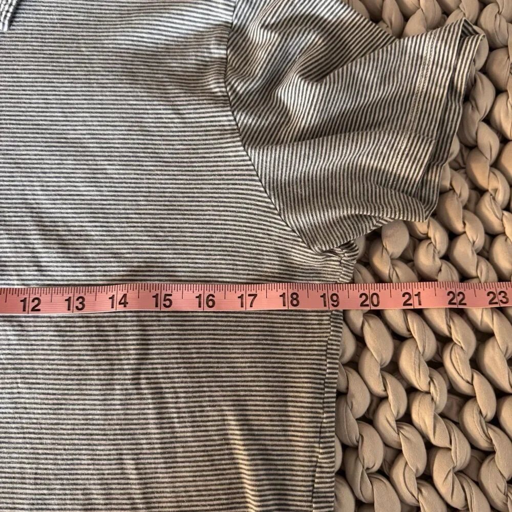 Todd Snyder Shirt Mens M Stripe Polo Short Sleeve Pocket 100% Cotton Lightweight - Picture 7 of 9